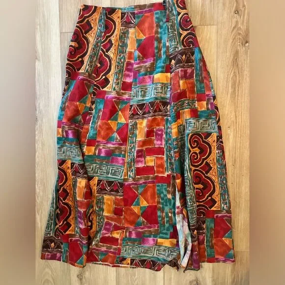Christopher David Vintage Boho Skirt Set M - Picture 7 of 13